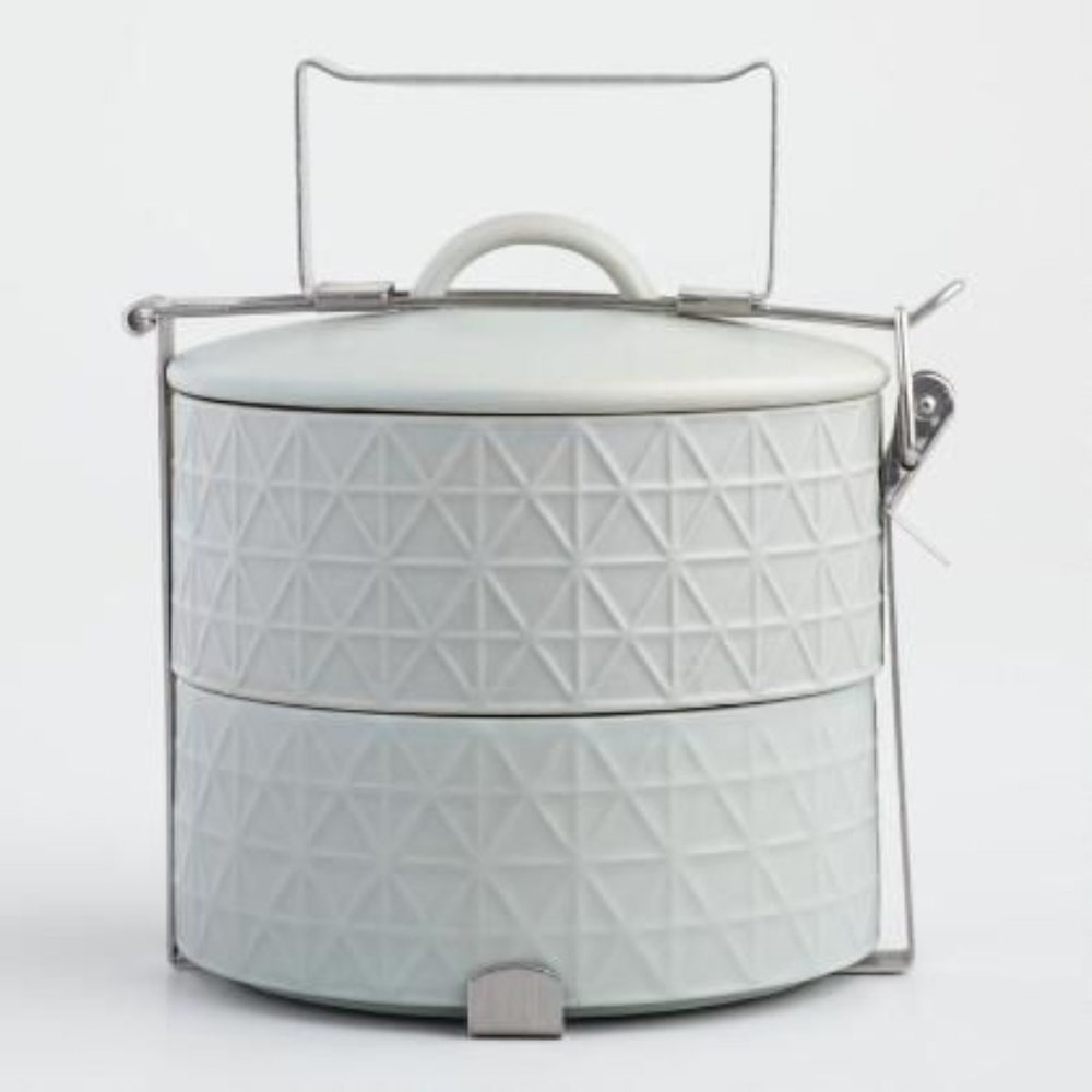 TIFFIN - Two Tier latching storage box /  lunchbox